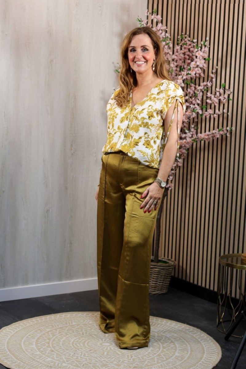 Manarola pants mustard olive
